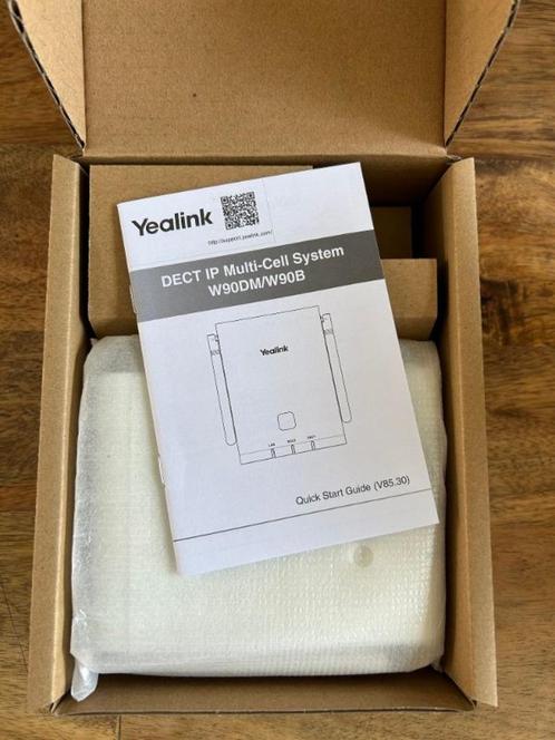 ➡️ NIEUW Yealink W90B IP Dect MultiCell Base W90, Telecommunicatie, Vaste telefoons | Handsets en Draadloos, Nieuw, 4 handsets of meer