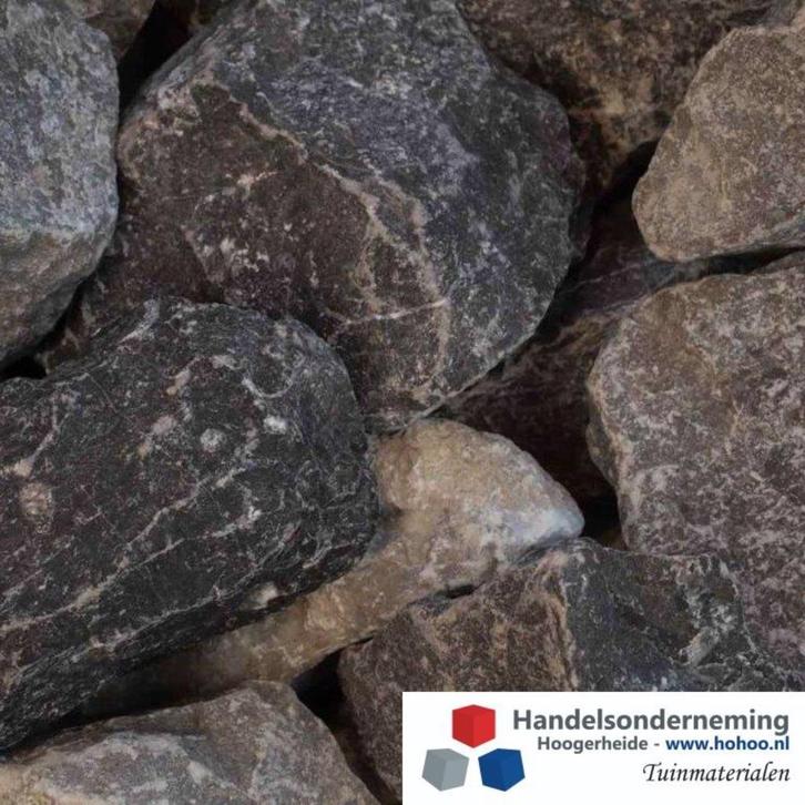Ardenner grijs breuksteen antraciet grijze rotsen schanskorf, Tuin en Terras, Grind, Keien en Split, Nieuw, Kei, Antraciet, Overige materialen