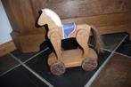 Oud Speelgoed ~ Houten PAARDJE bespeeld ~ 20 x 12 x h 24 cm, Antiek en Kunst, Ophalen of Verzenden