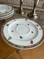 Set of 6 Hutschenreuther Leonard Paris Rubis Dessert Plates, Ophalen of Verzenden, Zo goed als nieuw, Bord(en), Overige stijlen