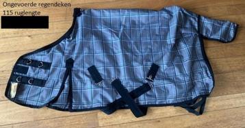 Grijs Ongevoerde regendeken Maat 115 ruglengte beschikbaar voor biedingen
