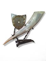 Ossenhoorn Drinkhoorn Decoratie Viking, Hobby en Vrije tijd, Kostuums, Theaterbenodigdheden en LARP, Ophalen of Verzenden, Gebruikt