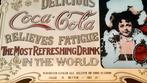 Vintage Coca Cola spiegel, Ophalen of Verzenden, Rechthoekig, 50 tot 100 cm, Minder dan 100 cm