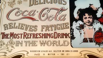 Vintage Coca Cola spiegel beschikbaar voor biedingen