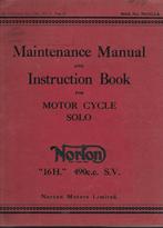 Norton 16 H manual maintenance handleiding (6158z) motor, Triumph