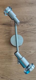 RVS spot met 2x led lamp, Ophalen of Verzenden, Zo goed als nieuw, Led