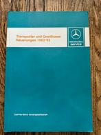 Mercedes handboek type 207D t/m O309D bestelwagens 1982-‘83, Ophalen of Verzenden