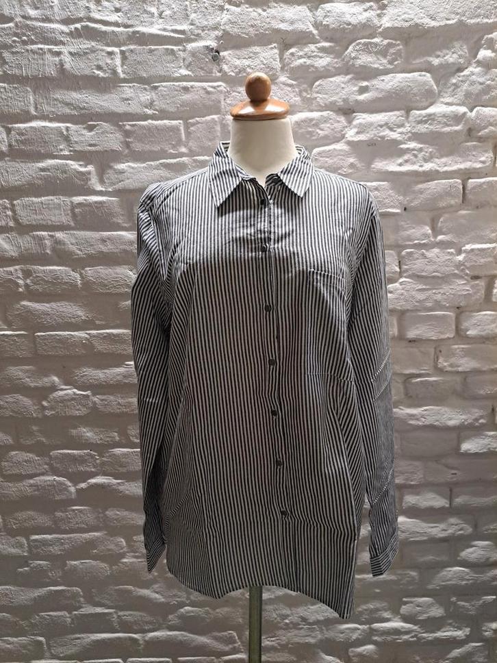 Bloese Pep Maat 42, Kleding | Dames, Blouses en Tunieken, Zo goed als nieuw, Maat 42/44 (L), Zwart, Verzenden