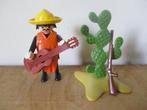 Playmobil 3384 Mexicaan met gitaar en cactus, vintage, Ophalen of Verzenden, Gebruikt, Complete set