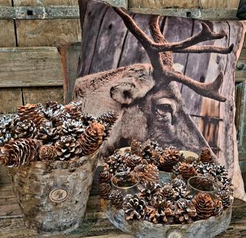 Rivièra maison pinecone waxineholder & pinecone pot beschikbaar voor biedingen