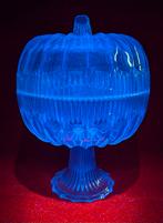 pompoenpot / snoepkom ( lood of cerium glas ), Antiek en Kunst, Ophalen of Verzenden