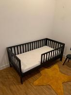 Peuterbed Petite Amélie Plume 140x70 zwart + Tencel matras, Kinderen en Baby's, Kinderkamer | Bedden, Ophalen, Gebruikt, 70 tot 85 cm