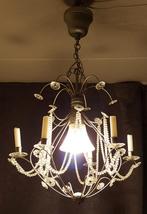 Grote kroonluchter Ikea Kristaller 6 arms, Ophalen, Gebruikt, Glas