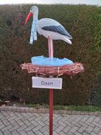 3D ooievaar + nest + met naambordje naar keuze., Kinderen en Baby's, Kraamcadeaus en Geboorteborden, Ophalen, Nieuw, Geboortebord