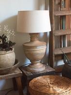 Houten lampenvoet stoer, Huis en Inrichting, Lampen | Tafellampen, Ophalen of Verzenden, Zo goed als nieuw, Minder dan 50 cm