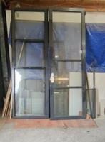 Stalen buitendeur 1850x2850 isol.glas, Ophalen, Gebruikt, Buitendeur, Glas