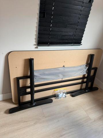 Bureau IKEA Bekant zwart bruin 160x80 - afbeelding 3