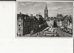 Den Haag Groote Markt met Markt en HTM-bus J v Agtmaal 1946, Verzenden, 1940 tot 1960, Gelopen, Zuid-Holland