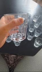 drink glazen 17 stuks eenmalig  gebruikt, Ophalen, Glas of Glazen, Overige stijlen, Glas