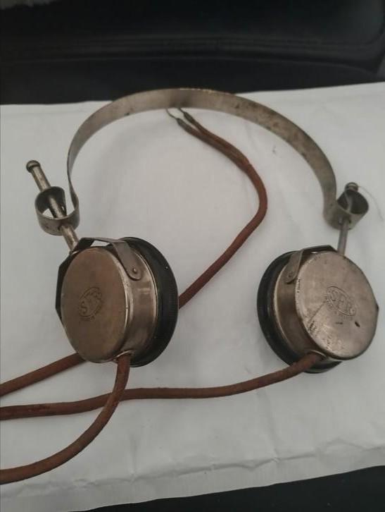 👉 SFR hoofdtelefoon 2e Wereldoorlog made in France, Verzamelen, Militaria | Algemeen, Landmacht, Nederland, Ophalen of Verzenden