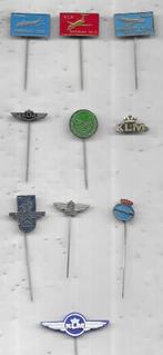 10 VLIEGTUIG K.L.M.SPELDEN KLM, Verzenden, Gebruikt, Merk, Speldje of Pin
