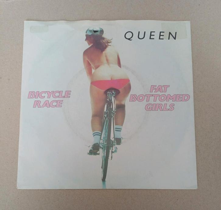 Queen - Bicycle Race/Fat Bottomed Girls, Cd's en Dvd's, Vinyl Singles, Gebruikt, Single, Pop, 7 inch, Ophalen of Verzenden