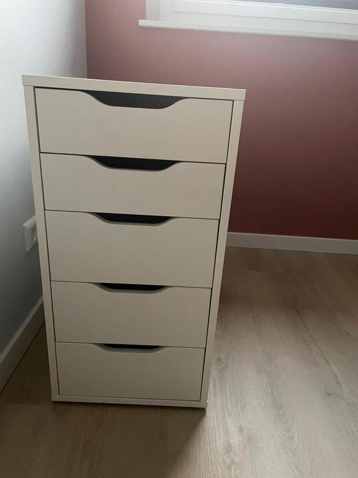 IKEA ALEX ladekast – wit, Huis en Inrichting, Kasten | Ladekasten, Gebruikt, Minder dan 100 cm, 50 tot 100 cm, 25 tot 50 cm, Overige houtsoorten