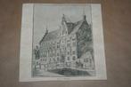 Antiekek gravure - Kanselarij te Leeuwarden - 1841 !!, Ophalen of Verzenden