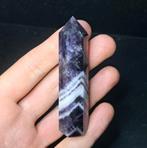 Paarse Amethist toren edelsteen punt mineralen natuursteen, Ophalen of Verzenden