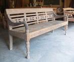 Stoere teak bank RB99 tuin terras Bali lounge stationsbank, Ophalen of Verzenden