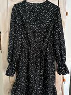 Shein jurk - zwart met stippen - maat S, Kleding | Dames, Jurken, Zwart, Ophalen of Verzenden, Zo goed als nieuw, Maat 36 (S)