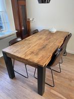 Eetkamer/tafel set, Huis en Inrichting, Tafels | Salontafels, Ophalen, 50 tot 100 cm, Zo goed als nieuw, Metaal