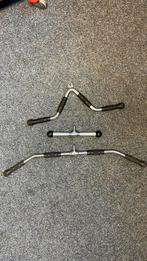 Fitness stangen voor pulley, Ophalen of Verzenden, Zo goed als nieuw, Krachtstation