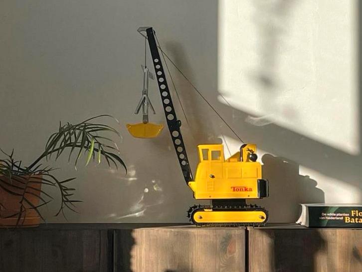Vintage Tonka graafmachine XL, Antiek en Kunst, Antiek | Speelgoed, Ophalen of Verzenden