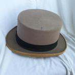 Gave ouderwedse hoge hoed merk Burton, Maat 52/54 (L), ., Ophalen of Verzenden, .