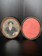 Ca 1900 Daquerreo type foto etui, Verzenden