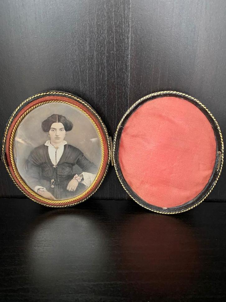 Ca 1900 Daquerreo type foto etui, Antiek en Kunst, Antiek | Overige Antiek, Verzenden