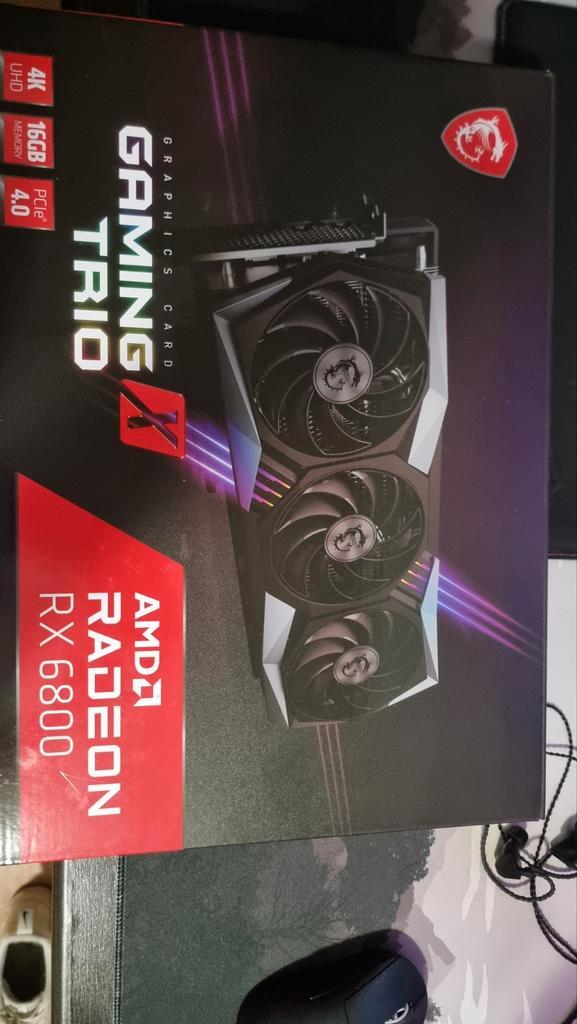 AMD MSI RX 6800 Grafische Kaart, Computers en Software, Videokaarten, Gebruikt, AMD, PCI-Express 4.0, GDDR6, HDMI, DisplayPort