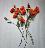 Zijde oranje bloemen papaver 5x Silka, Huis en Inrichting, Ophalen, Zo goed als nieuw