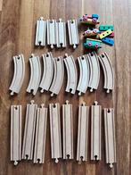 Houten speelgoed trein met rails, Kinderen en Baby's, Speelgoed | Houten speelgoed, Ophalen of Verzenden, Zo goed als nieuw, Overige typen