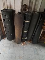 Onderlaag dakbedekking - Diverse rollen, Overige materialen, Gebruikt, Zwart, Ophalen of Verzenden