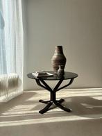 Falcon bijzettafel Vatne Møbler jaren 70, Scandinavisch design, Rond, Ophalen of Verzenden, Glas
