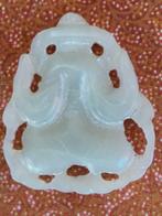 Mooi antiek Chinees amulet van jade met Boeddha 5 cm., Antiek en Kunst, Ophalen of Verzenden