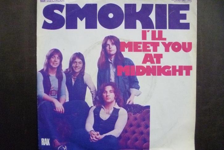 smokie - i'll meet you at midnight., Cd's en Dvd's, Vinyl Singles, Zo goed als nieuw, Single, Overige genres, 7 inch, Ophalen of Verzenden