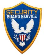 Patch - Embleem USA Security Guard Service, Ophalen of Verzenden, Marechaussee, Amerika, Embleem of Badge
