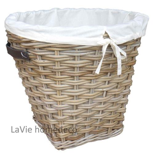 Wasmand rond van stevig riet 40cm, Huis en Inrichting, Woonaccessoires | Schalen en Manden, Nieuw, Rond, Riet, Verzenden