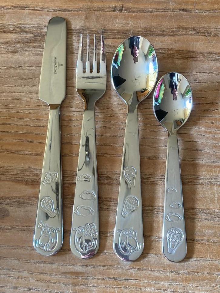 Kinderbestek besteksetje Villeroy & Boch - Chewy & Lily, Huis en Inrichting, Keuken | Bestek, Nieuw, Bestekset, Rvs of Chroom
