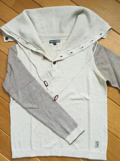 CAST IRON trui beige met hoge schippers kol kraag maat L, Kleding | Heren, Truien en Vesten, Zo goed als nieuw, Maat 52/54 (L)