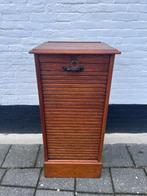 leuke oude eiken rolluik archiefkast met lades en plankjes, Ophalen of Verzenden