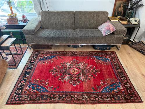 Perzisch tapijt 206x130 cm | vintage Heris | handgeknoopt, Huis en Inrichting, Stoffering | Tapijten en Kleden, Zo goed als nieuw